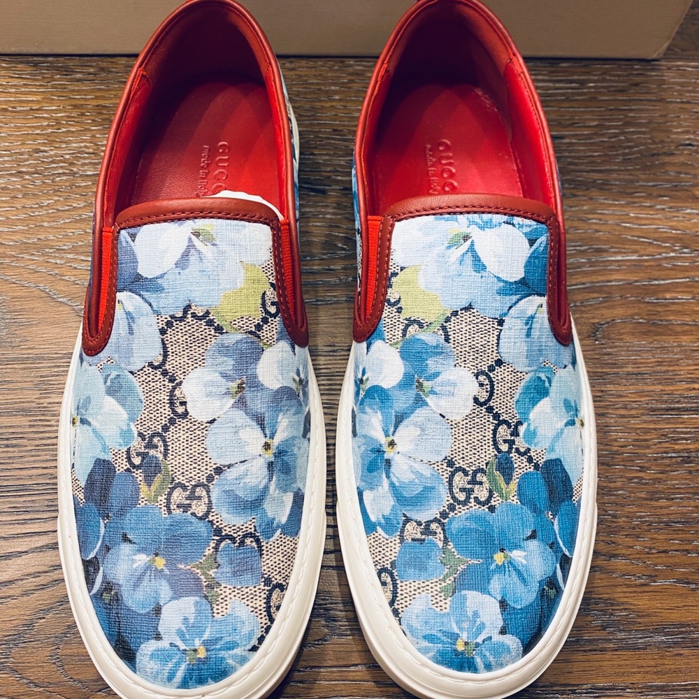 Gucci slip on sneakers.